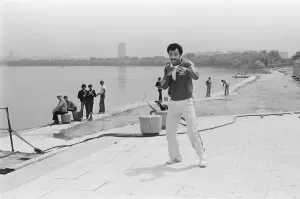 John Conteh vs Mate Parlov. WBC light-heavyweight title bout at Red Star Stadium