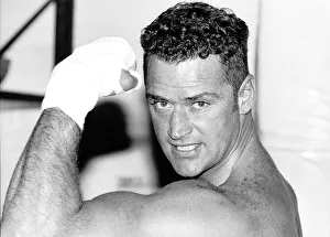 John Emmen Boxing dutch fighter trains for his fight with Frank Bruno