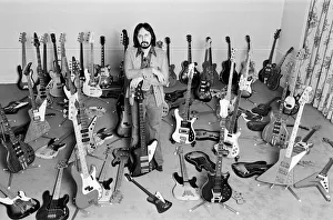 John Entwistle, bass guitarist of British rock group The Who