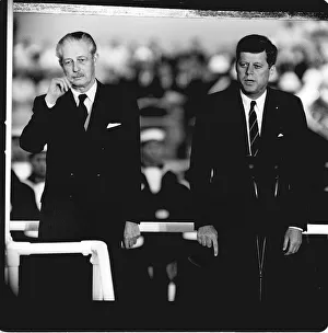 John F Kennedy visits England Two different generations of politician