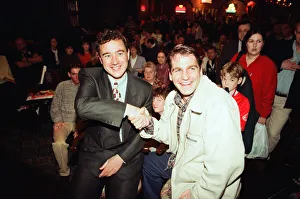 00602 Prints: John Hendrie, Middlesbrough Football Player 1990-1996, pictured with Boro Chairman Steve
