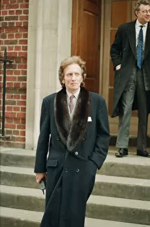 Images Dated 4th February 1995: John Hervey, the seventh Marquess of Bristol, leaves St Marys Hospital in Paddington
