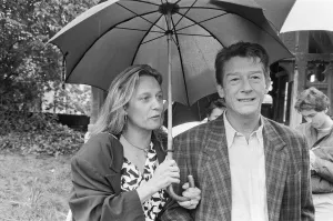 John Hurt with his wife Donna Peacock. John and Donna were married from 1984 to