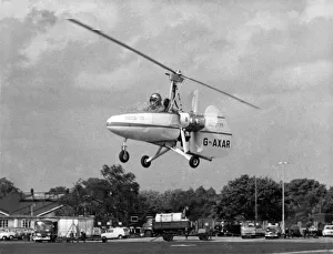 John Judge, a test pilot seen here at the controls of his Wallis autogyro shortly before