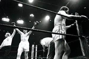 John L Gardner, Boxer, wins the European heavywieght title against Belgium
