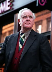 John Le Carre Writer in Buchanan Street Glasgow February 1999