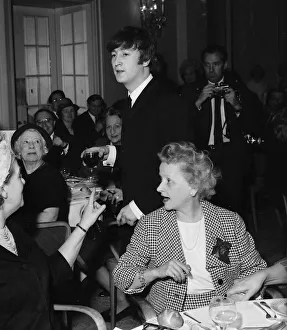 John Lennon attending a Foyles luncheon in London in order to launch his new book