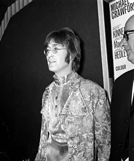 John Lennon of the Beatles attends the Film Premiere How I Won the War