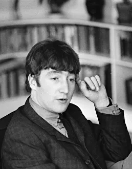 John Lennon pictured at the London residence of Daily Mirror