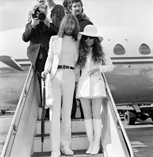 John Lennon and his wife Yoko Ono are having a weeks love-in their room at the Hilton