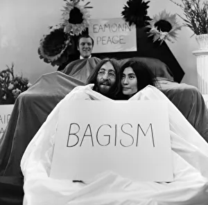 Artist Prints: John Lennon and Yoko Ono appear on Thames Televisions Today