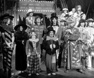 John Lennon and Yoko at The Rolling Stones Rock n Roll Circus