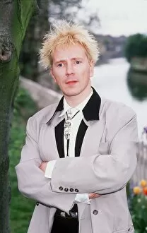 Images Dated 1st December 1989: John Lydon pop singer with group PIL Public Image Ltd 1989