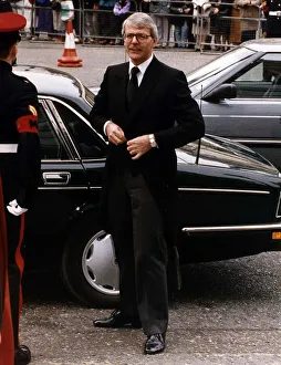 John Major British Conservative Prime Minister attending the El Alamein service