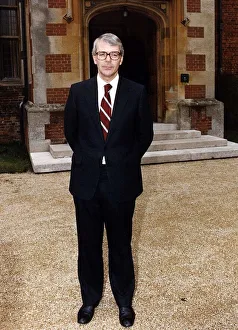 John Major British Prime Minister seen here at Chequers circa 1991