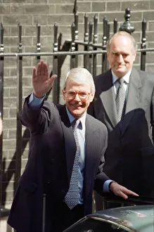 John Major, former Conservative Prime Minister leaves number 10 Downing Street after