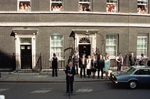 01396 Prints: John Major, former Conservative Prime Minister leaves number 10 Downing Street after