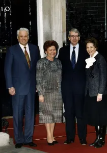 John Major MP Conservative Prime Minister and Boris Yeltsin Russian Premier