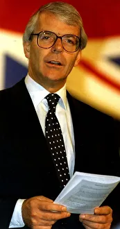 Patriotism Prints: John Major Prime Minister at first day of Conservative Party Conference at Blackpool