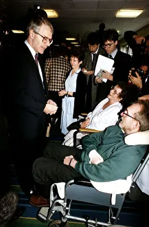 Disability Prints: John Major Prime Minister greets patients at York District Hospital 1992
