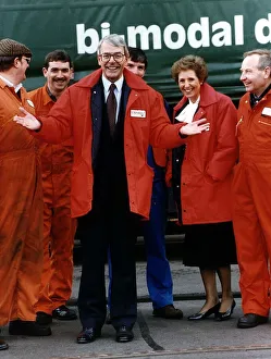 Hand Prints: John Major Prime Minister with his wife Norma Major at Charterail