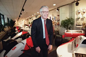 01396 Prints: John Major visiting the headquarters of McLaren motor racing team during the general