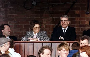 John Major and his wife Norma attend Huntingdon races on Easter Monday