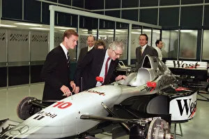 01396 Prints: John Major and wife Norma visiting the headquarters of McLaren motor racing team during