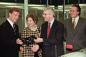 01396 Prints: John Major and wife Norma visiting the headquarters of McLaren motor racing team during