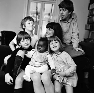 John Mayall of John Mayall & the Bluesbreakers with his wife Pamela and children Tracey