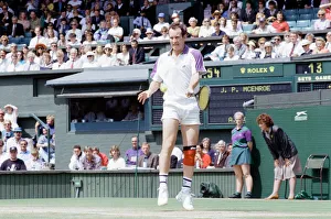 John McEnroe v Andre Agassi, Wimbledon Mens Semi-Final, Lawn Tennis Club, Wimbledon