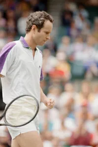John McEnroe v Andre Agassi, Wimbledon Mens Semi-Final, Lawn Tennis Club, Wimbledon