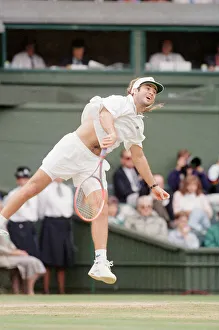 John McEnroe v Andre Agassi, Wimbledon Mens Semi-Final, Lawn Tennis Club, Wimbledon