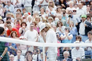 John McEnroe v Andre Agassi, Wimbledon Mens Semi-Final, Lawn Tennis Club, Wimbledon