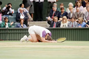 John McEnroe v Andre Agassi, Wimbledon Mens Semi-Final, Lawn Tennis Club, Wimbledon