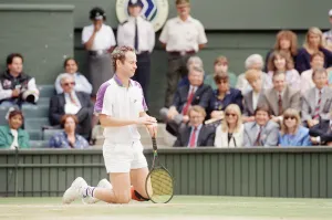 John McEnroe v Andre Agassi, Wimbledon Mens Semi-Final, Lawn Tennis Club, Wimbledon