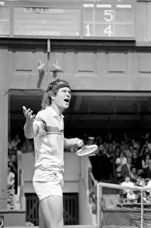 John McEnroe v Tom Gullikson, first round match at Wimbledon on Court Number One