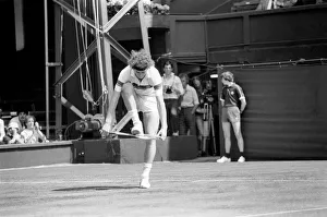 John McEnroe v Tom Gullikson, first round match at Wimbledon on Court Number One