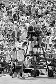 John McEnroe v Tom Gullikson, first round match at Wimbledon on Court Number One