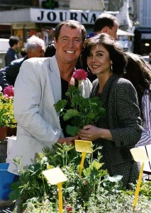 John Nettles Actor stars in Bergerac with Therese Liotard filming in Aix