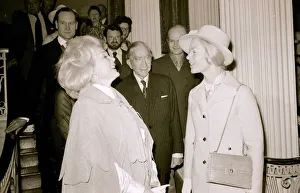 John Paul Getty May 1972 at Oxfam Maytime Fair with Zsa Zsa Gabour Actress
