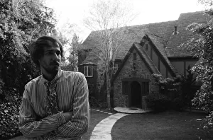 John Phillips of The Mamas and the Papas, pictured in front of his Bel Air Mansion in