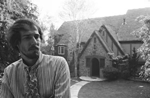 John Phillips of The Mamas and the Papas, pictured in front of his Bel Air Mansion in