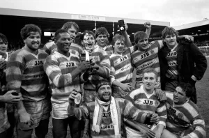 John Player Rugby League Trophy Final Hull Kingston Rovers v Wigan. February 1986
