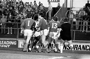 John Player Rugby League Trophy Final Hull Kingston Rovers v Wigan. February 1986