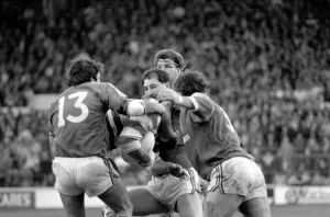 00012 Prints: John Player Rugby League Trophy Final Hull Kingston Rovers v Wigan. February 1986