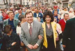John Prescott attends the Durham miners gala with wife Pauline