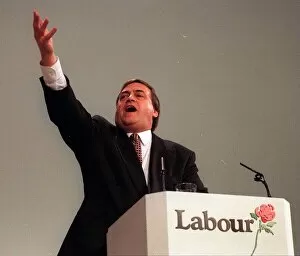 Images Dated 6th October 1995: John Prescott MP Deputy Leader Labour Party during his keynote speech at the conference