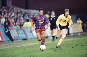 00493 Prints: John Salako in action for Crystal Palace against Rochdale during the two teams FA Cup