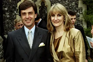 John Stapleton broadcaster and campaigner with his wife Lynn Faulds Wood broadcaster
